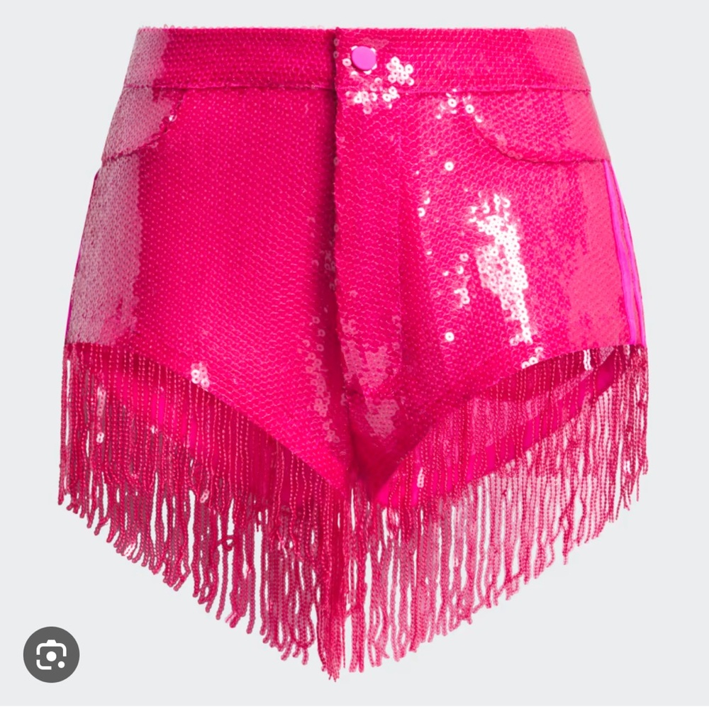ivy park fringe sequin shorts